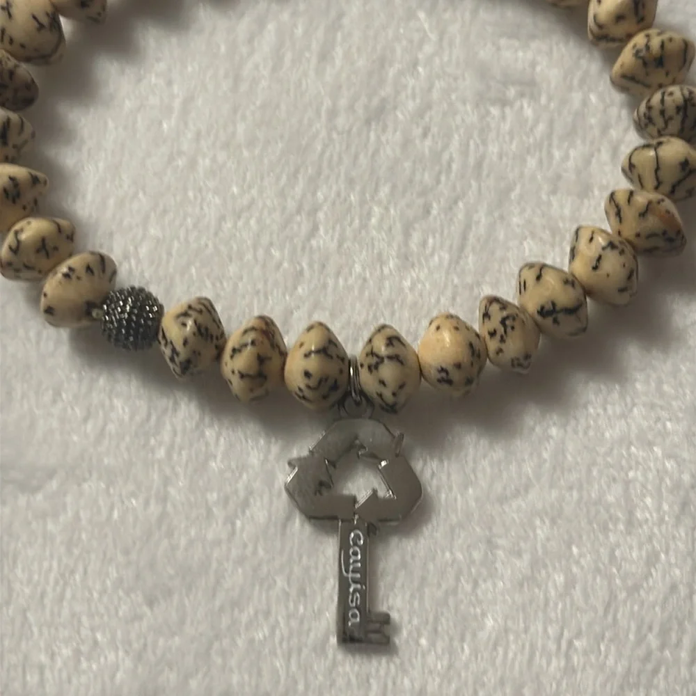 Cayisa Stretch Brown Beaded Bracelet - Picture 3 of 3